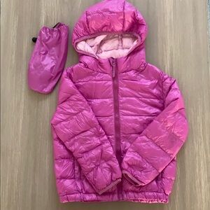 Geia Kaia Girls Puffy Coat with Pouch